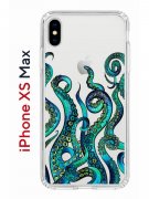 Чехол-накладка iPhone XS Max Kruche Print Щупальца