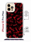 Чехол-накладка iPhone 12 Pro Max Kruche Magrope Print Angry