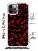 Чехол-накладка iPhone 12 Pro Max Kruche Magrope Print Angry