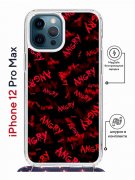 Чехол-накладка iPhone 12 Pro Max Kruche Magrope Print Angry