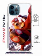 Чехол-накладка Apple iPhone 12 Pro Max (598924) Kruche PRINT Человек паук
