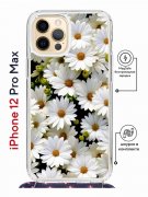 Чехол-накладка iPhone 12 Pro Max Kruche Magrope Print Ромашки