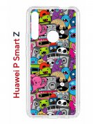 Чехол-накладка Huawei P Smart Z (588928) Kruche PRINT Monsters music