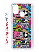 Чехол-накладка Samsung Galaxy M30S (583855) Kruche PRINT Monsters music