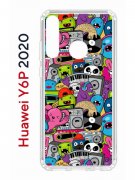 Чехол-накладка Huawei Y6p 2020 (588946) Kruche PRINT Monsters music