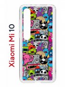 Чехол-накладка Xiaomi Mi 10 (593959) Kruche PRINT Monsters music