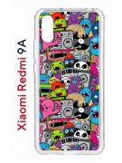 Чехол-накладка Xiaomi Redmi 9A (588935) Kruche PRINT Monsters music