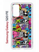 Чехол-накладка Samsung Galaxy S20 FE (593958) Kruche PRINT Monsters music