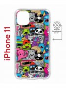 Чехол-накладка Apple iPhone 11 (598890) Kruche PRINT Monsters music