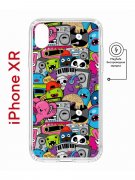 Чехол-накладка Apple iPhone XR (598897) Kruche PRINT Monsters music
