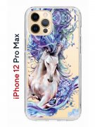 Чехол-накладка iPhone 12 Pro Max Kruche Print Грация