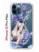 Чехол-накладка iPhone 12 Pro Max Kruche Print Грация