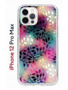 Чехол-накладка iPhone 12 Pro Max Kruche Print Цветные листья