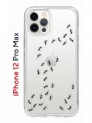 Чехол-накладка iPhone 12 Pro Max Kruche Print Муравьи