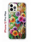 Чехол-накладка iPhone 12 Pro Max Kruche Print Одуванчики