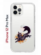 Чехол-накладка iPhone 12 Pro Max Kruche Print Fox