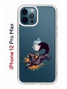 Чехол-накладка iPhone 12 Pro Max Kruche Print Fox