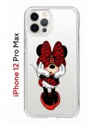 Чехол-накладка iPhone 12 Pro Max Kruche Print Минни