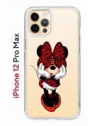 Чехол-накладка iPhone 12 Pro Max Kruche Print Минни