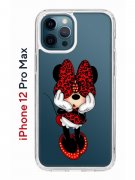 Чехол-накладка iPhone 12 Pro Max Kruche Print Минни