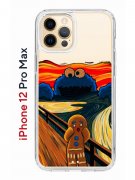 Чехол-накладка iPhone 12 Pro Max Kruche Print Cookie Scream