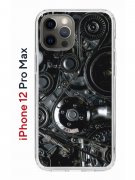 Чехол-накладка iPhone 12 Pro Max Kruche Print Двигатель