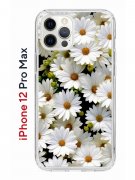 Чехол-накладка iPhone 12 Pro Max Kruche Print Ромашки
