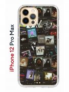 Чехол-накладка Apple iPhone 12 Pro Max (588923) Kruche PRINT Плейлисты