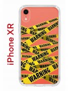 Чехол-накладка iPhone XR Kruche Print Warning