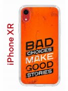 Чехол-накладка iPhone XR Kruche Print Good stories