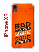 Чехол-накладка iPhone XR Kruche Print Good stories