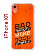 Чехол-накладка iPhone XR Kruche Print Good stories