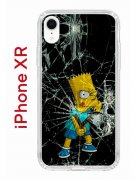 Чехол-накладка iPhone XR Kruche Print Барт Симпсон
