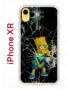 Чехол-накладка iPhone XR Kruche Print Барт Симпсон