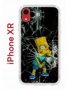 Чехол-накладка iPhone XR Kruche Print Барт Симпсон