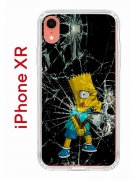 Чехол-накладка iPhone XR Kruche Print Барт Симпсон