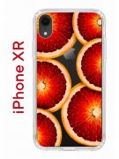 Чехол-накладка iPhone XR Kruche Print Orange