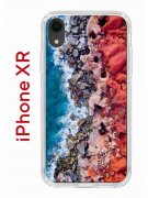 Чехол-накладка iPhone XR Kruche Print Морской берег
