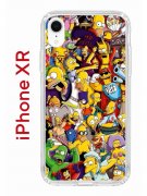 Чехол-накладка iPhone XR Kruche Print Симпсоны