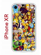 Чехол-накладка iPhone XR Kruche Print Симпсоны