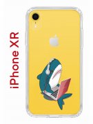 Чехол-накладка iPhone XR Kruche Print Акула