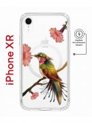 Чехол-накладка iPhone XR Kruche Magnet Print Колибри