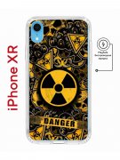 Чехол-накладка iPhone XR Kruche Magnet Print Danger
