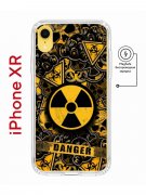 Чехол-накладка iPhone XR Kruche Magnet Print Danger