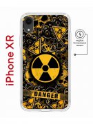 Чехол-накладка iPhone XR Kruche Magnet Print Danger