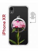 Чехол-накладка iPhone XR Kruche Magnet Print Пион