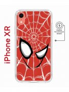 Чехол-накладка Apple iPhone XR (598897) Kruche PRINT Человек-Паук красный