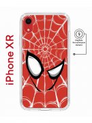 Чехол-накладка Apple iPhone XR (598897) Kruche PRINT Человек-Паук красный