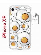 Чехол-накладка iPhone XR Kruche Magnet Print Глазунья