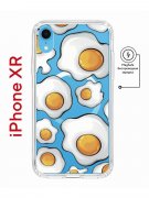 Чехол-накладка iPhone XR Kruche Magnet Print Глазунья